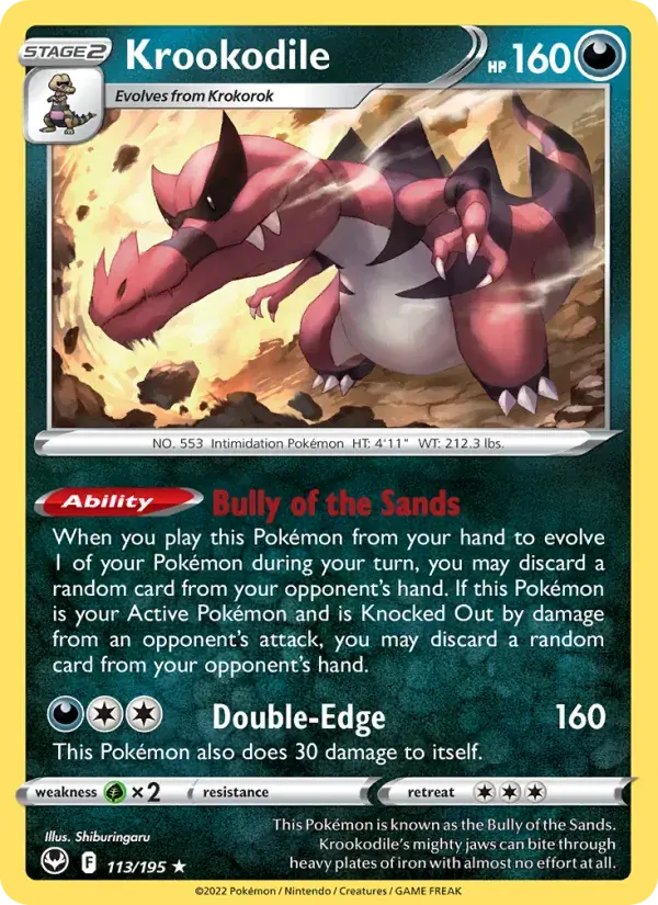 Krookodile - 113/215 - Silver Tempest
