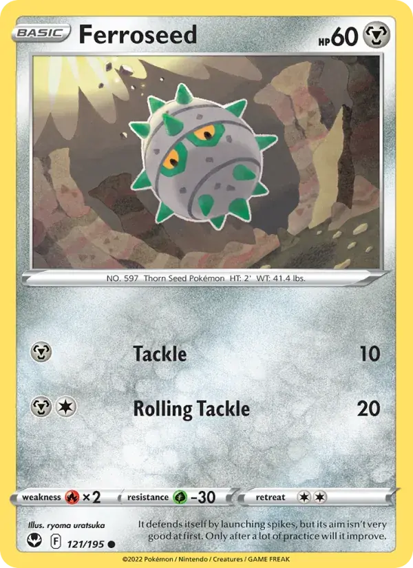 Ferroseed - 121/215 - Silver Tempest