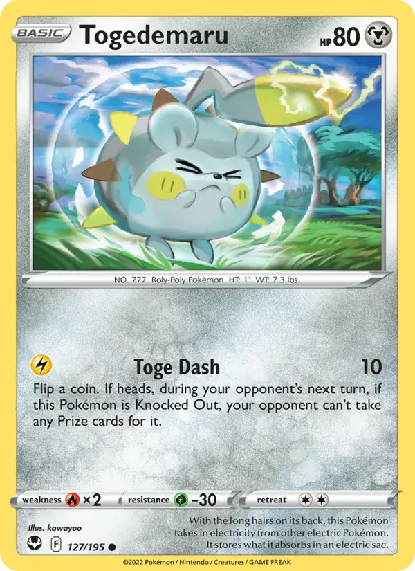 Togedemaru - 127/215 - Silver Tempest