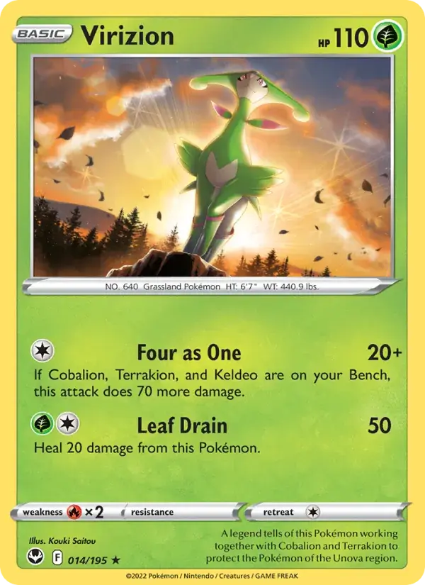 Virizion - 014/215 - Silver Tempest
