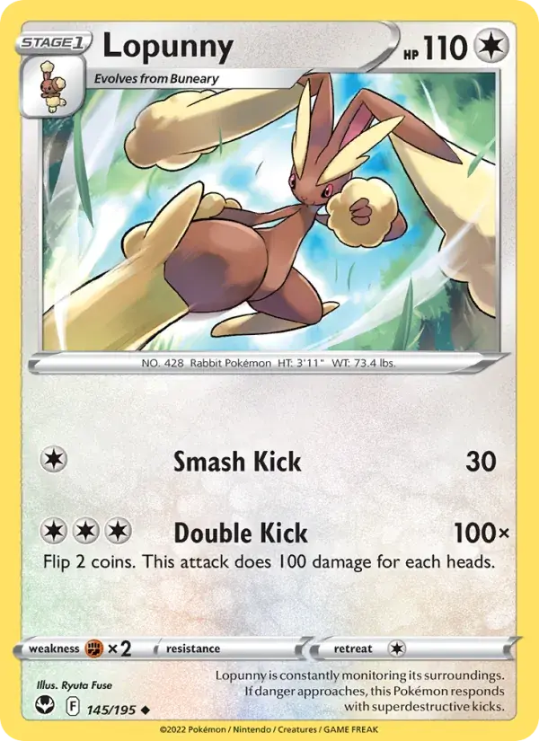 Lopunny - 145/215 - Silver Tempest