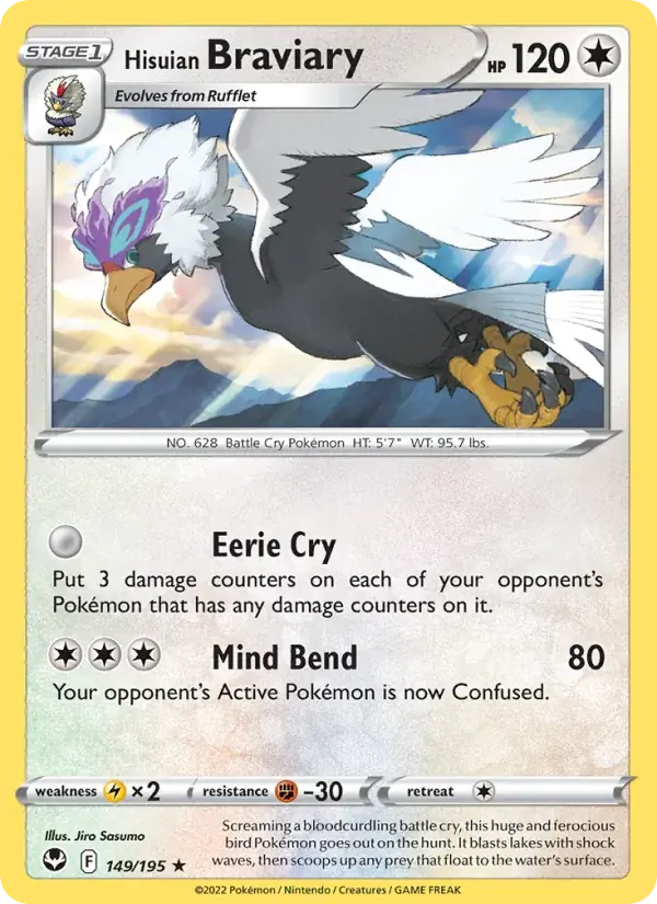 Hisuian Braviary - 149/215 - Silver Tempest
