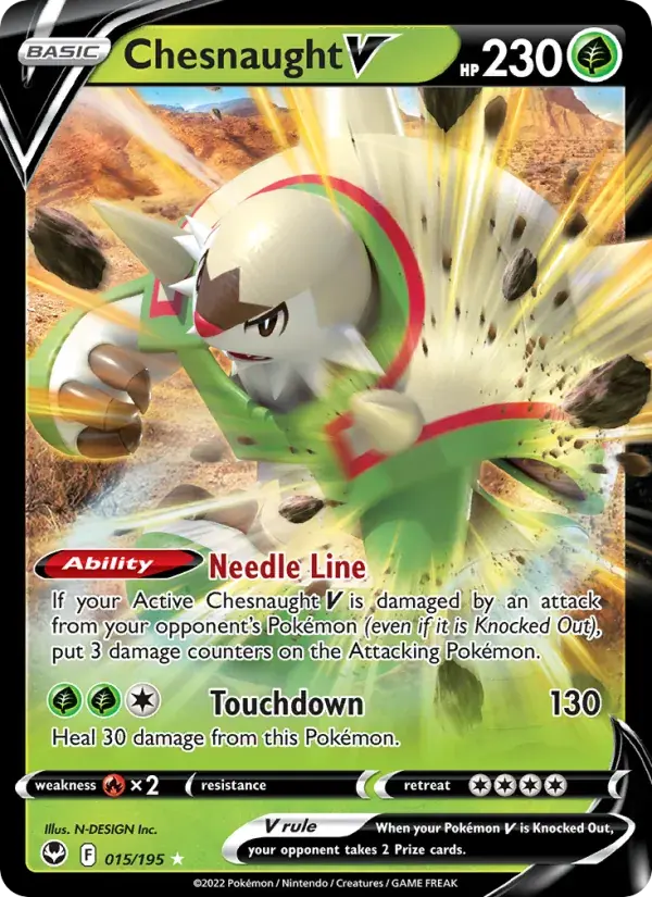 Chesnaught V - 015/215 - Silver Tempest