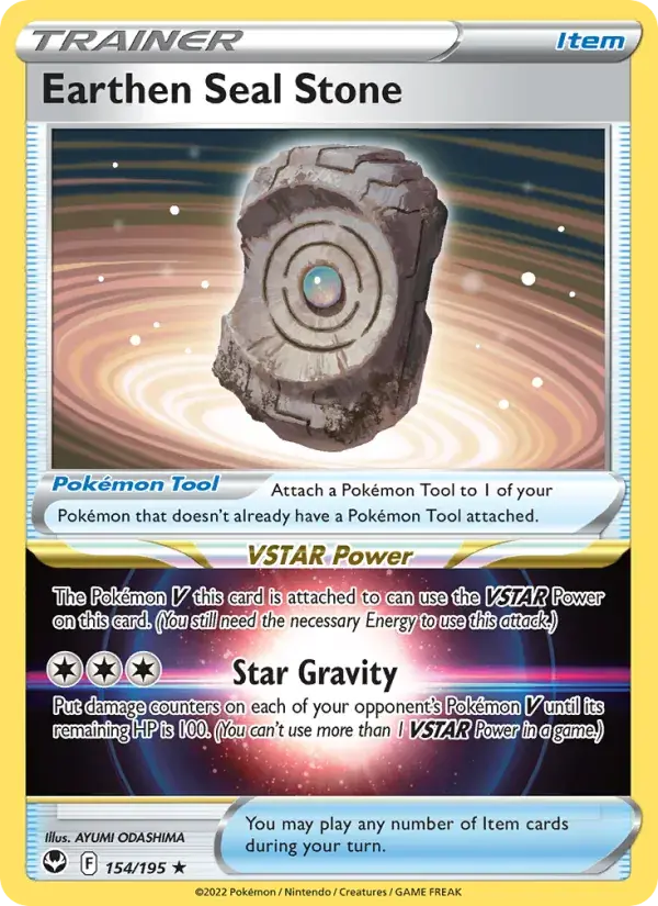 Earthen Seal Stone - 154/215 - Silver Tempest