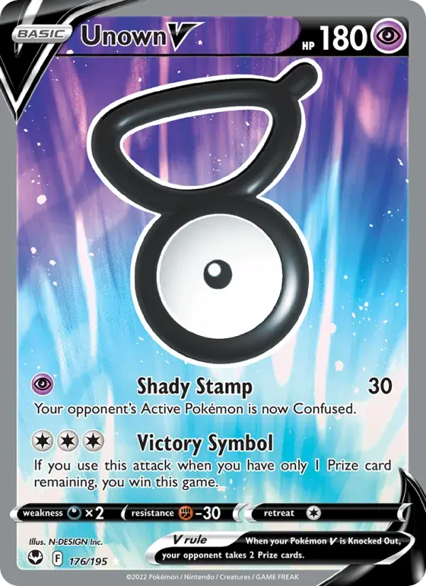 Unown V - 176/215 - Silver Tempest