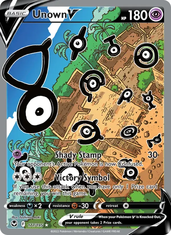 Unown V - 177/215 - Silver Tempest