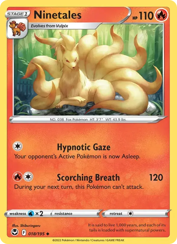 Ninetales - 018/215 - Silver Tempest