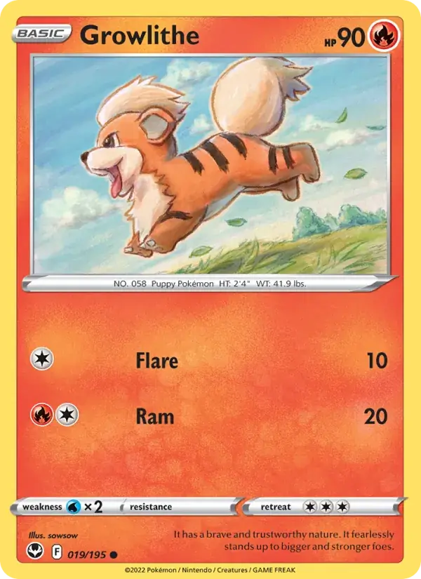 Growlithe - 019/215 - Silver Tempest