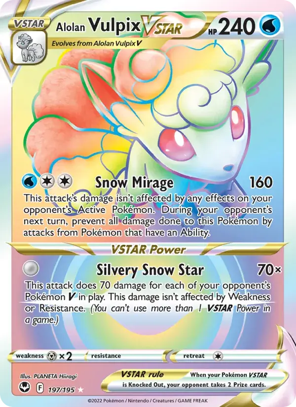 Alolan Vulpix VSTAR - 197/215 - Silver Tempest