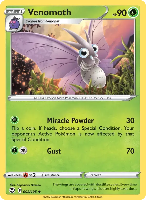Venomoth - 002/215 - Silver Tempest