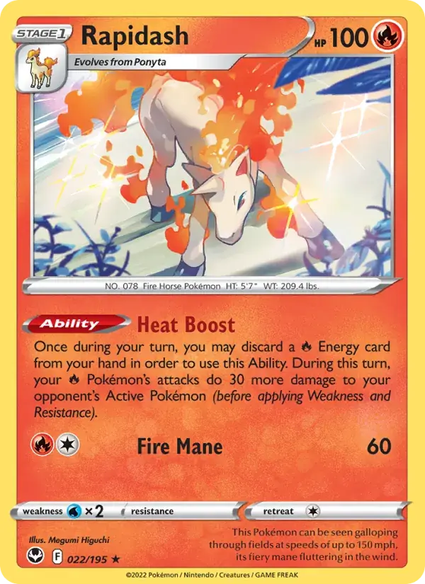 Rapidash - 022/215 - Silver Tempest
