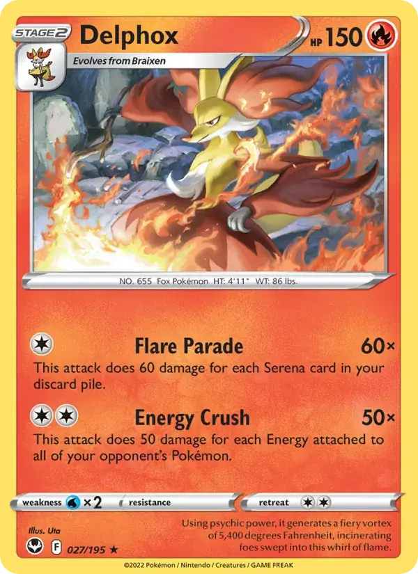 Delphox - 027/215 - Silver Tempest