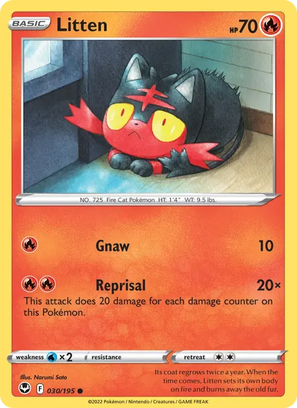 Litten - 030/215 - Silver Tempest