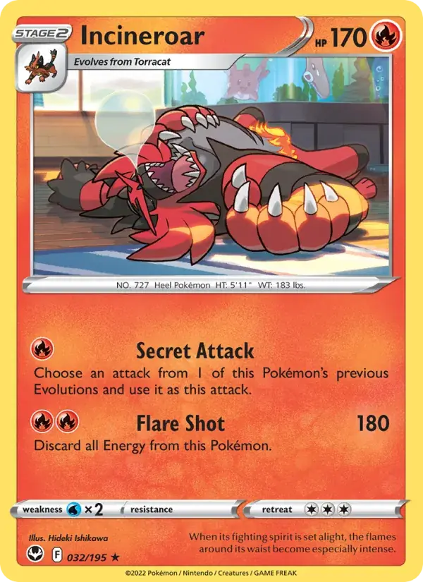 Incineroar - 032/215 - Silver Tempest