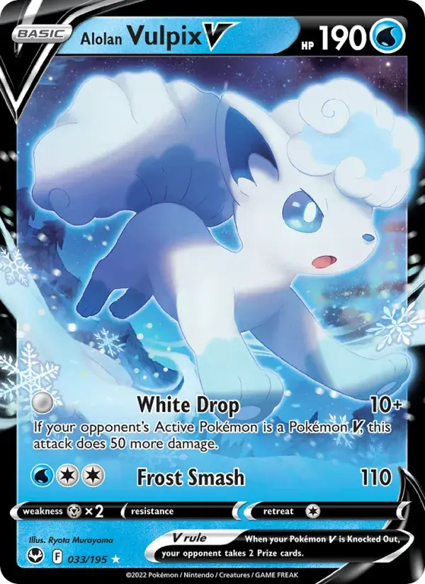 Alolan Vulpix V - 033/215 - Silver Tempest