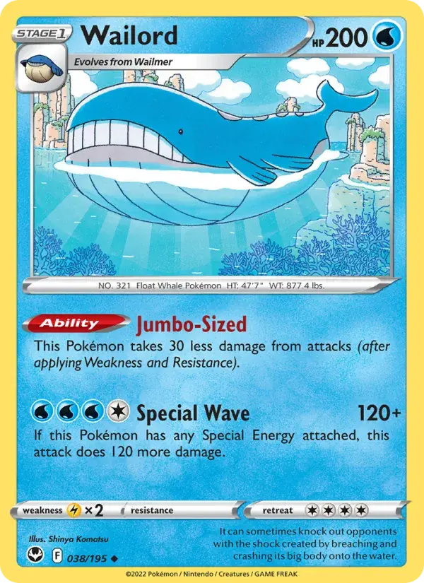 Wailord - 038/215 - Silver Tempest