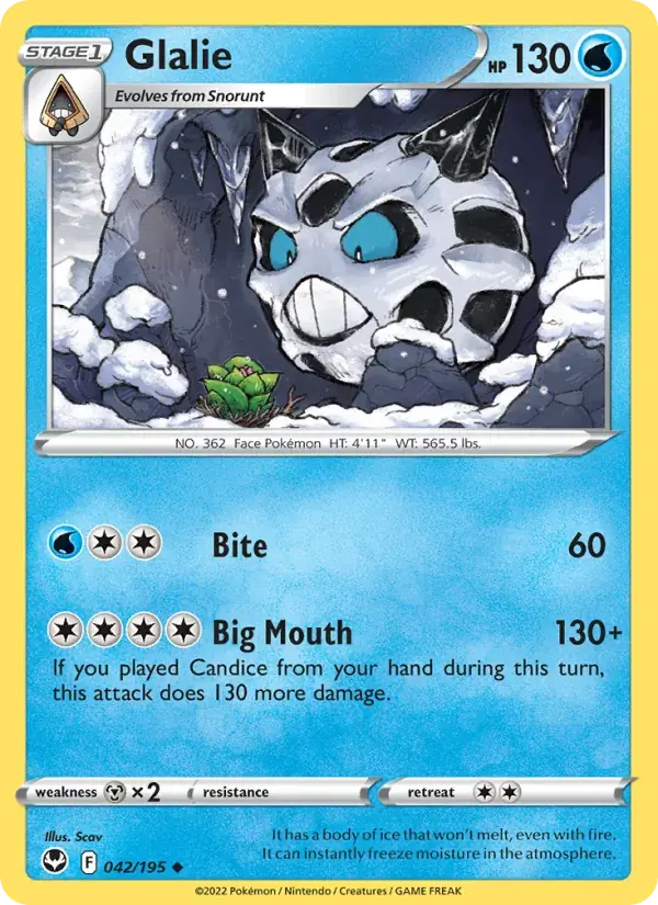 Glalie - 042/215 - Silver Tempest