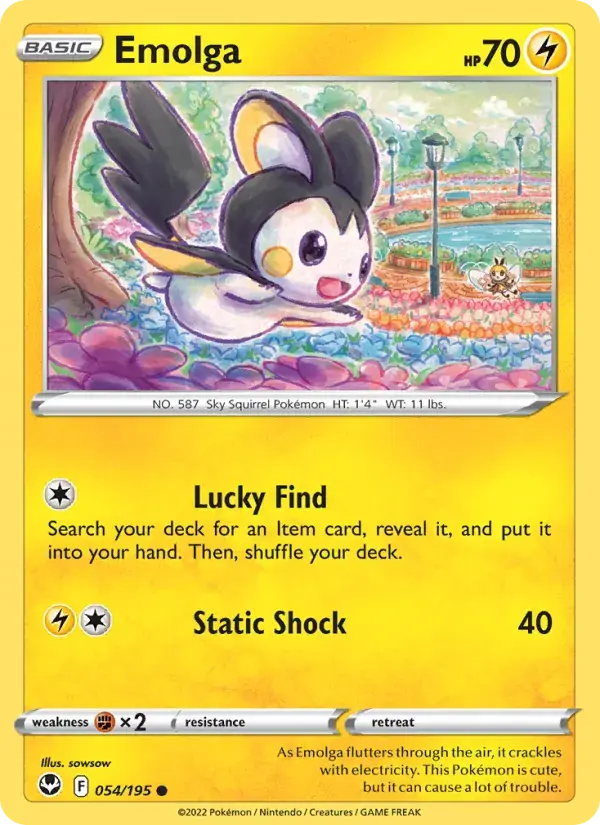 Emolga - 054/215 - Silver Tempest