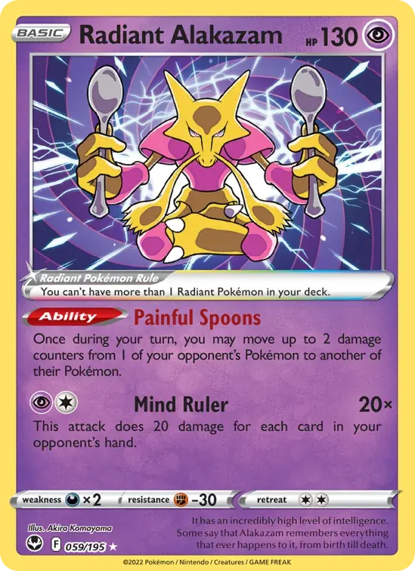 Radiant Alakazam - 059/215 - Silver Tempest