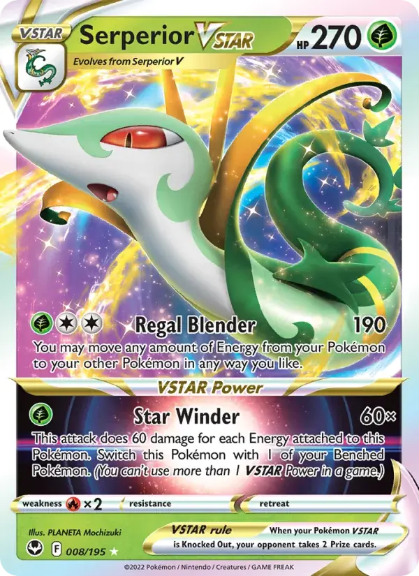 Serperior VSTAR - 008/215 - Silver Tempest