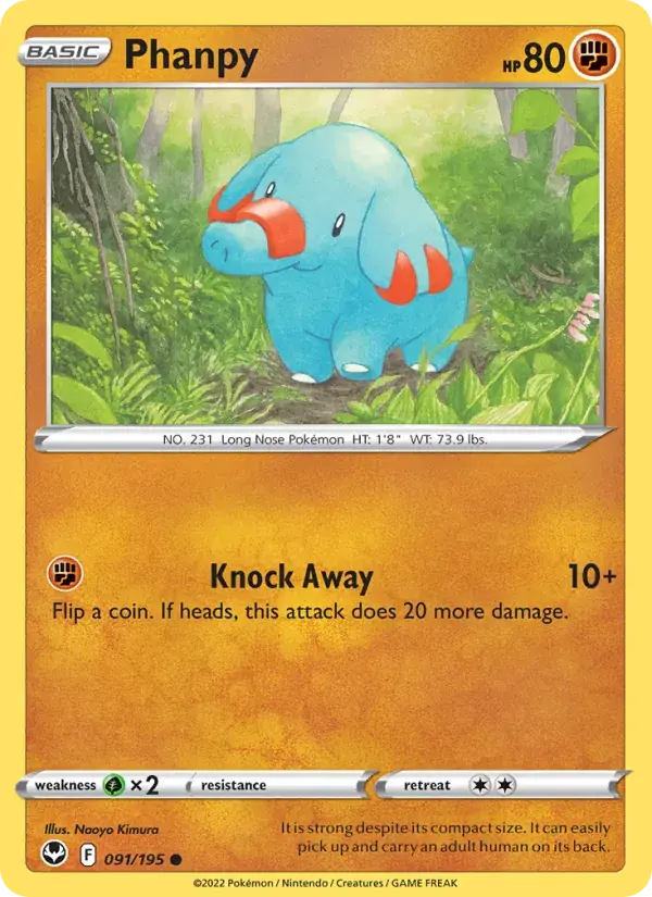 Phanpy - 091/215 - Silver Tempest