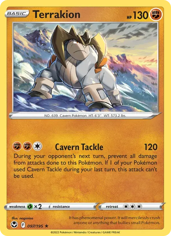 Terrakion - 097/215 - Silver Tempest