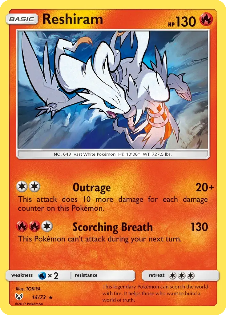 Reshiram - 14/78 - Légendes Brillantes