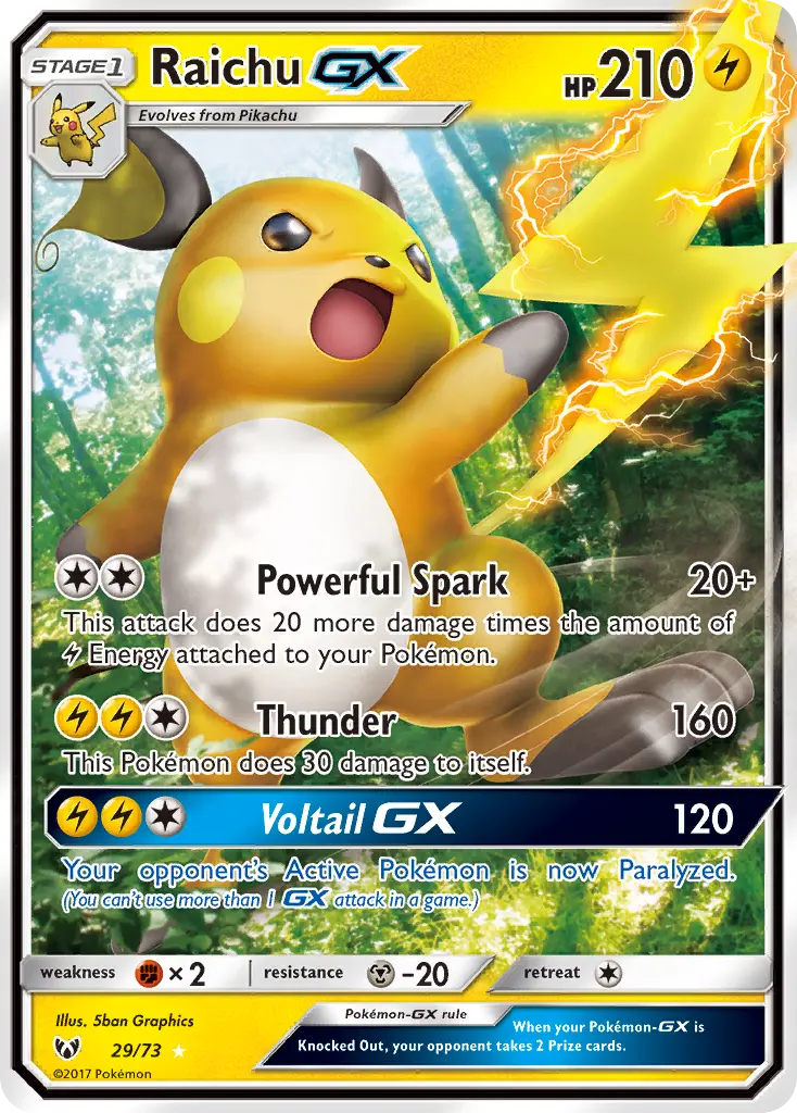 Raichu GX - 29/78 - Légendes Brillantes
