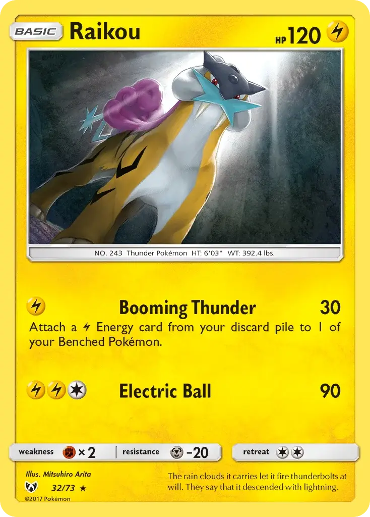 Raikou - 32/78 - Légendes Brillantes
