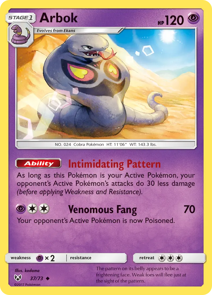 Arbok - 37/78 - Légendes Brillantes