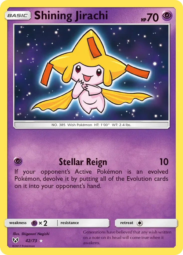Jirachi Brillant - 42/78 - Légendes Brillantes