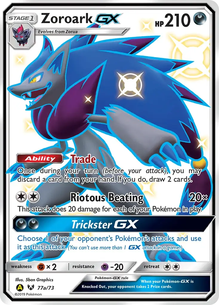 Zoroark-GX - SM3.5-SLG 77A/78 - Légendes Brillantes