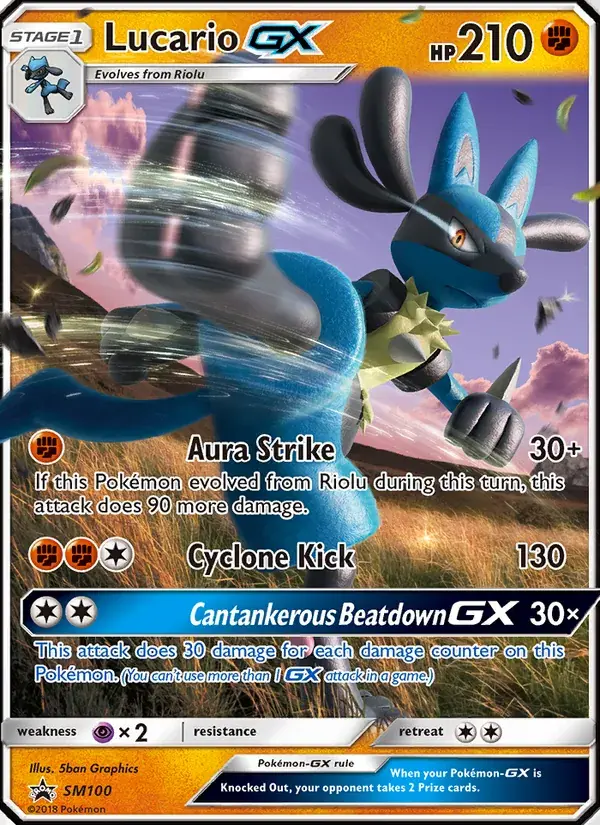 Lucario GX - SM100/248 - Promo SM