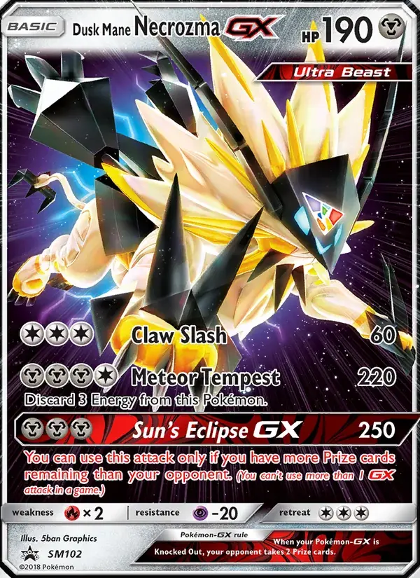 Necrozma Crinière du Couchant GX - SM102/248 - Promo SM