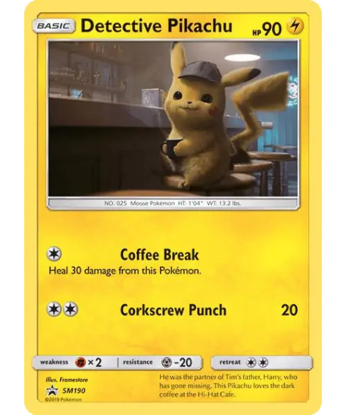 Détective Pikachu - SM190/248 - Promo SM