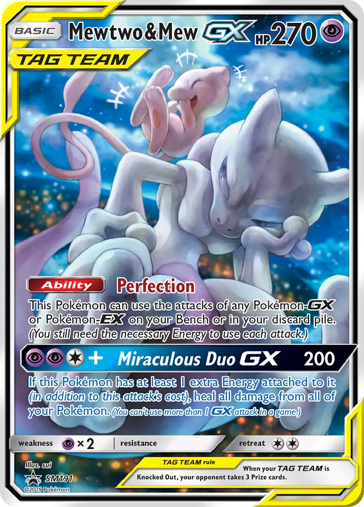 Mewtwo et Mew GX - SM191/248 - Promo SM