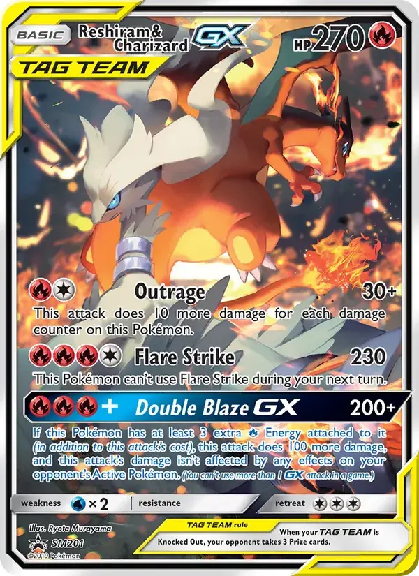 Reshiram et Dracaufeu GX - SM201/248 - Promo SM