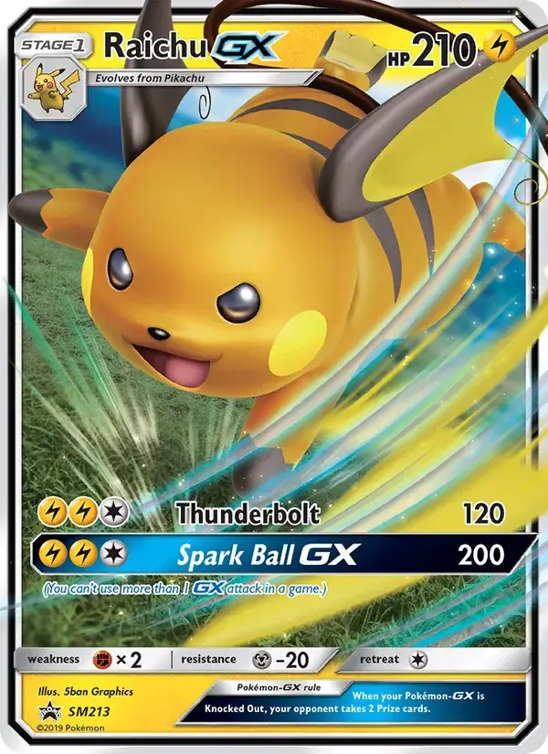 Raichu GX - SM213/248 - Promo SM