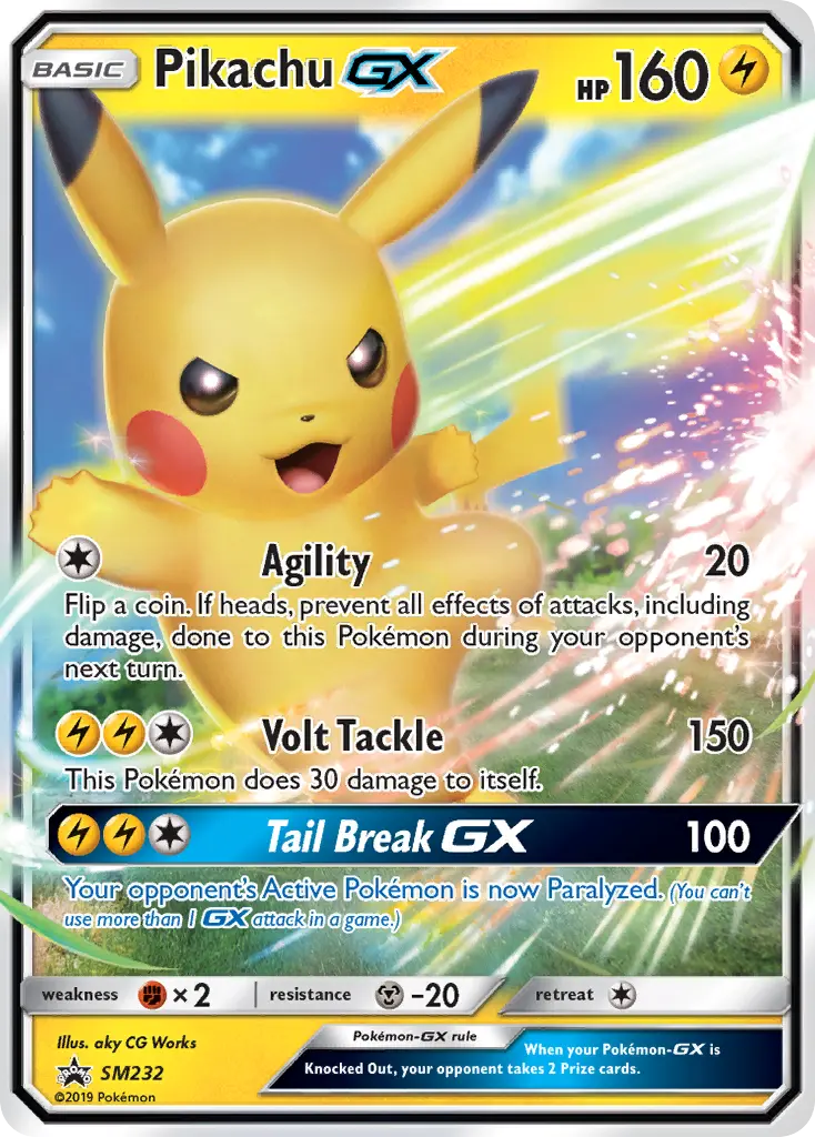 Pikachu GX - SM232/248 - Promo SM