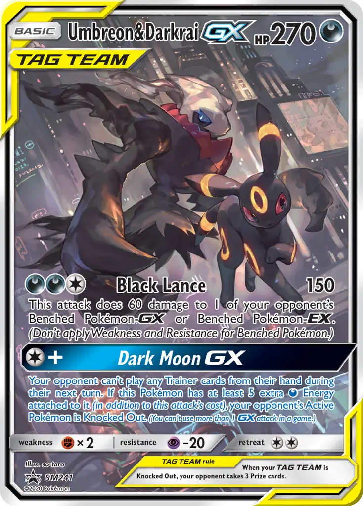 Noctali et Darkrai GX - SM241/248 - Promo SM