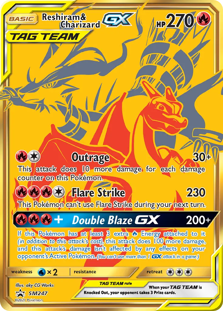 Reshiram et Dracaufeu GX - SM247/248 - Promo SM