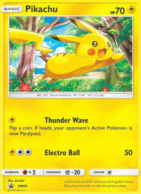 Pikachu - SM04/248 - Promo SM