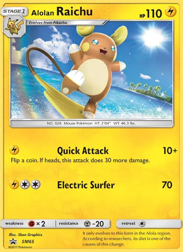 Raichu d’Alola - SM65/248 - Promo SM