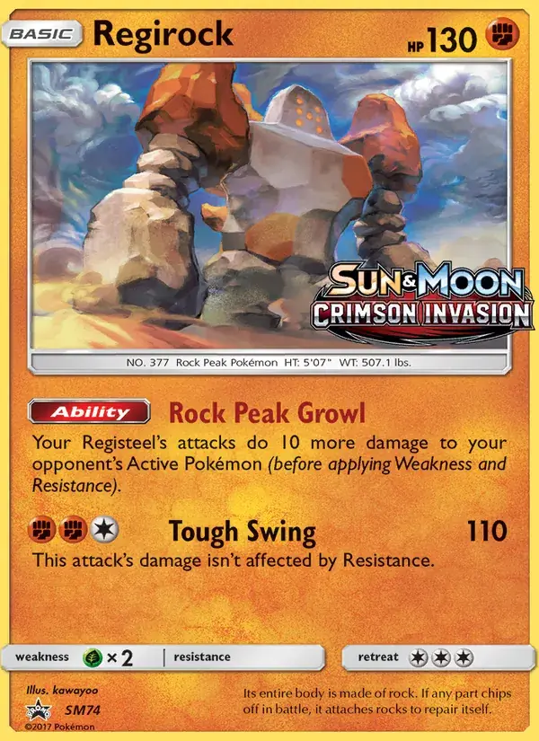Regirock - SM74/248 - Promo SM