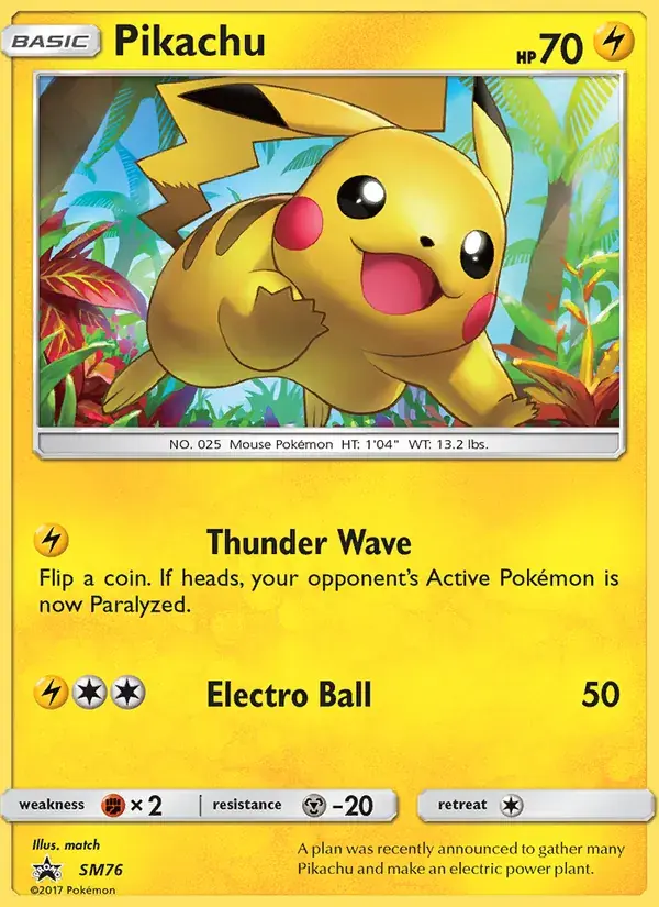 Pikachu - SM76/248 - Promo SM