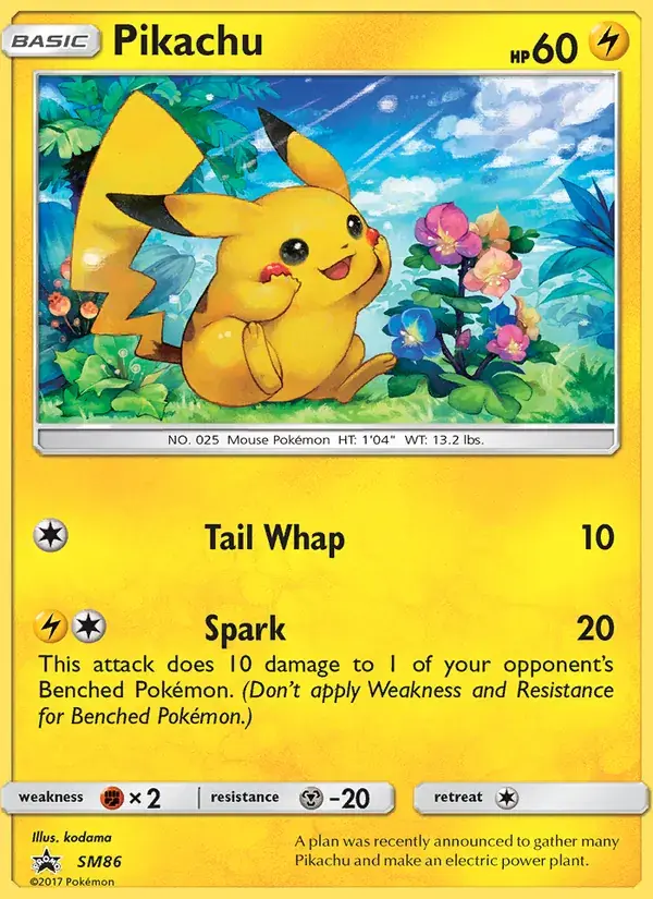 Pikachu - SM86/248 - Promo SM