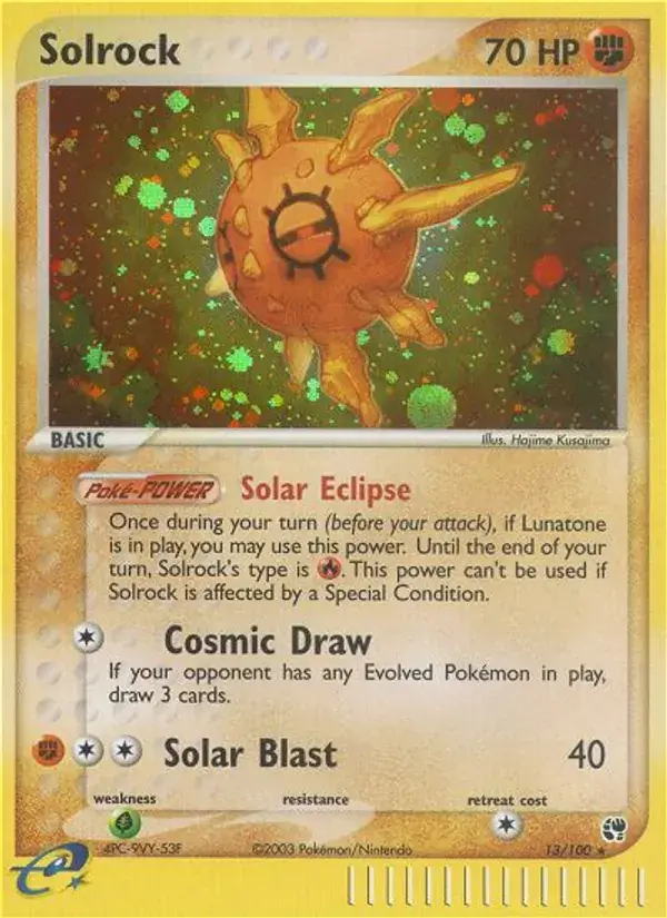 Solrock - 13/100 - Sandstorm