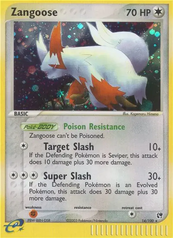 Zangoose - 14/100 - Sandstorm