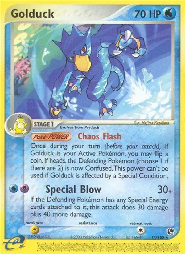Golduck - 17/100 - Sandstorm