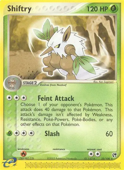 Shiftry - 22/100 - Sandstorm